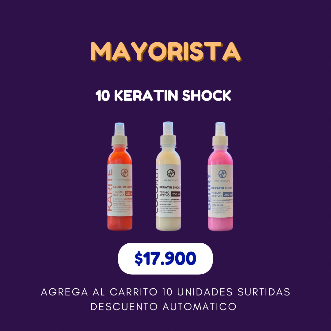 10 Keratin Shock surtidos 250ml