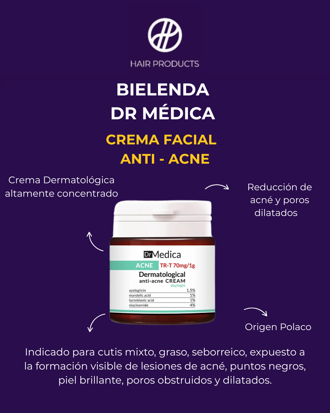 Crema Facial Anti Acné - Bielenda