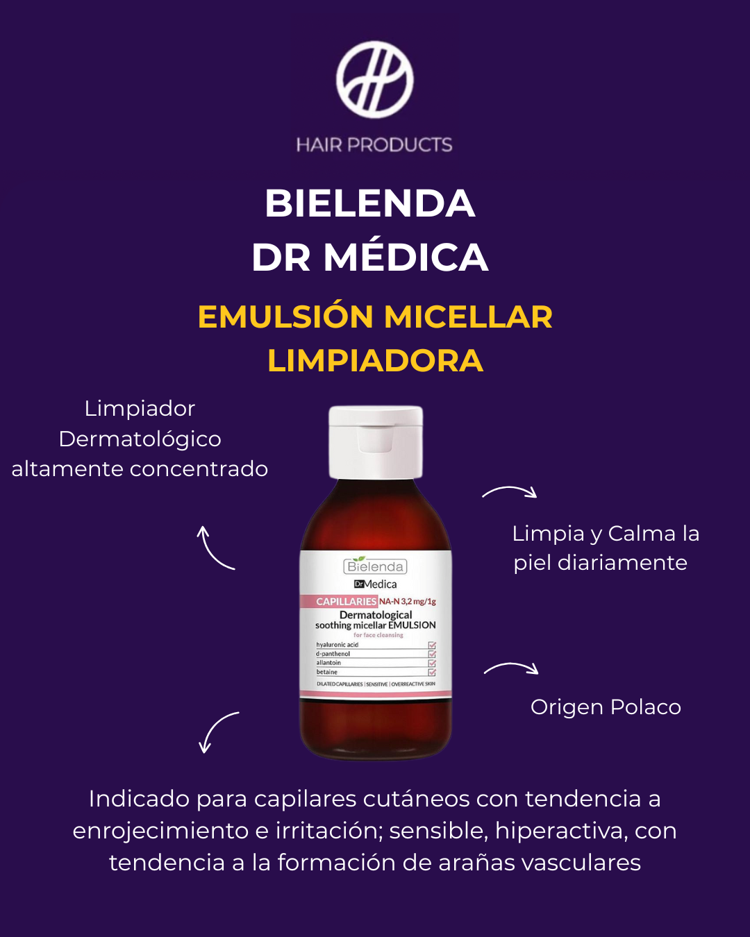 Limpiadora Facial Reductor Enrojecimiento - Bielenda