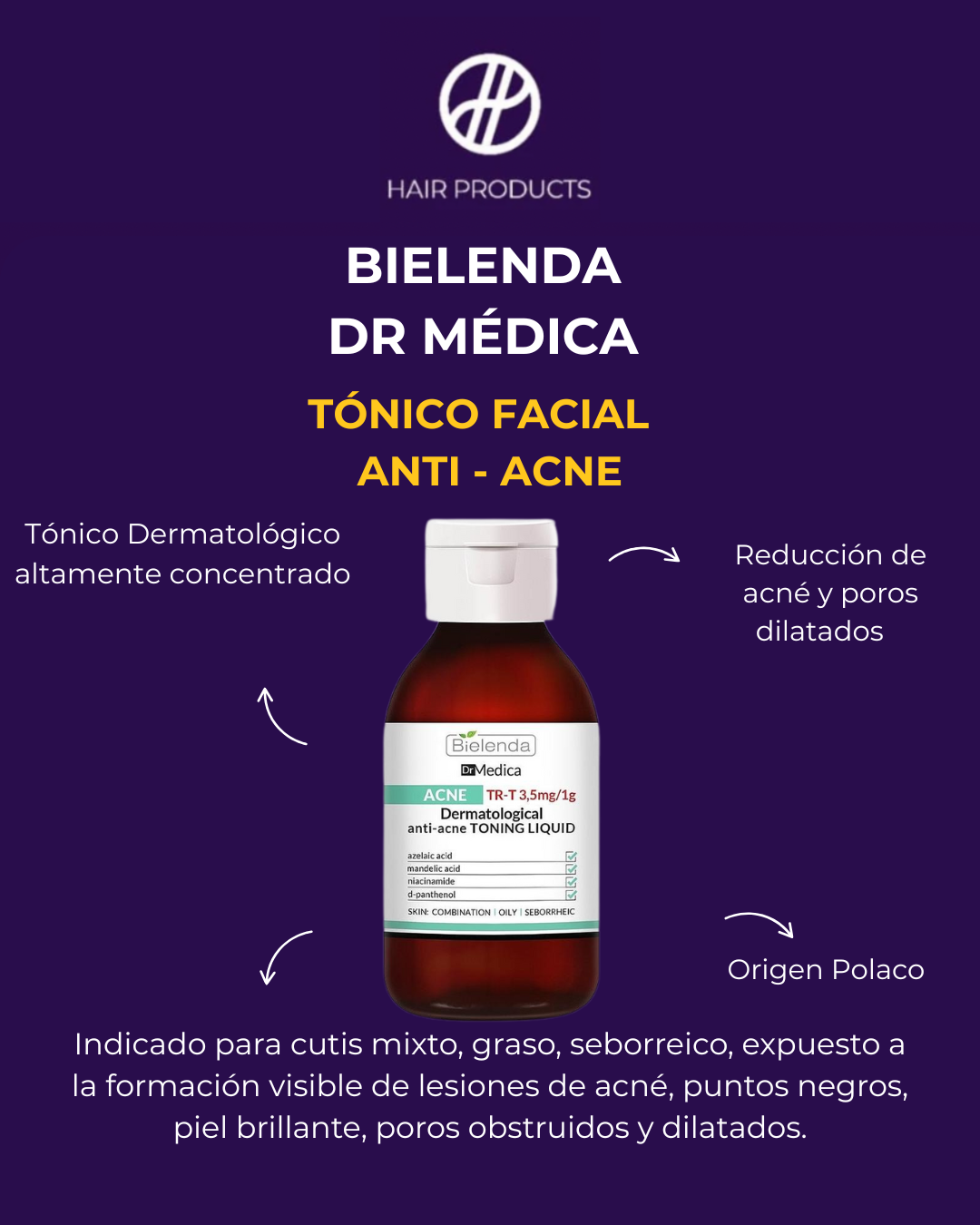 Tónico Facial Anti Acné - Bielenda