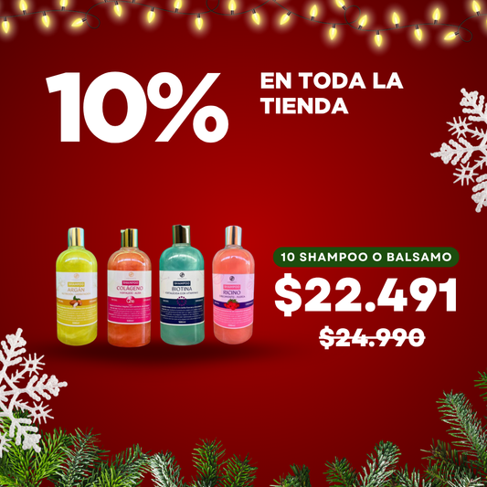 10 Shampoo sin sal Surtidos 500ml