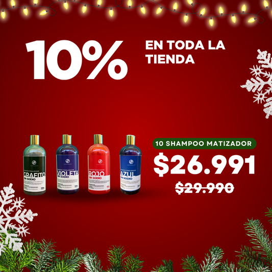 10 Shampoo Matizador Surtidos 500ml