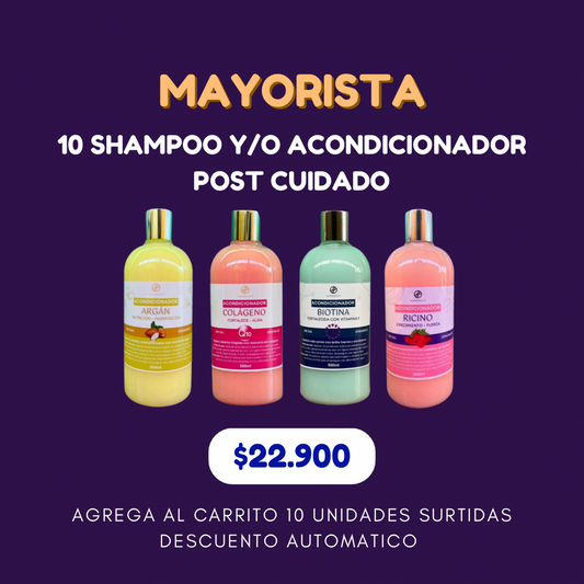 10 Acondicionadores Surtidos 500ml