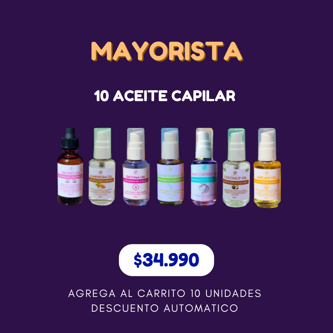 10 Aceite Capilar Surtidos