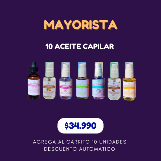 10 Aceite Capilar Surtidos
