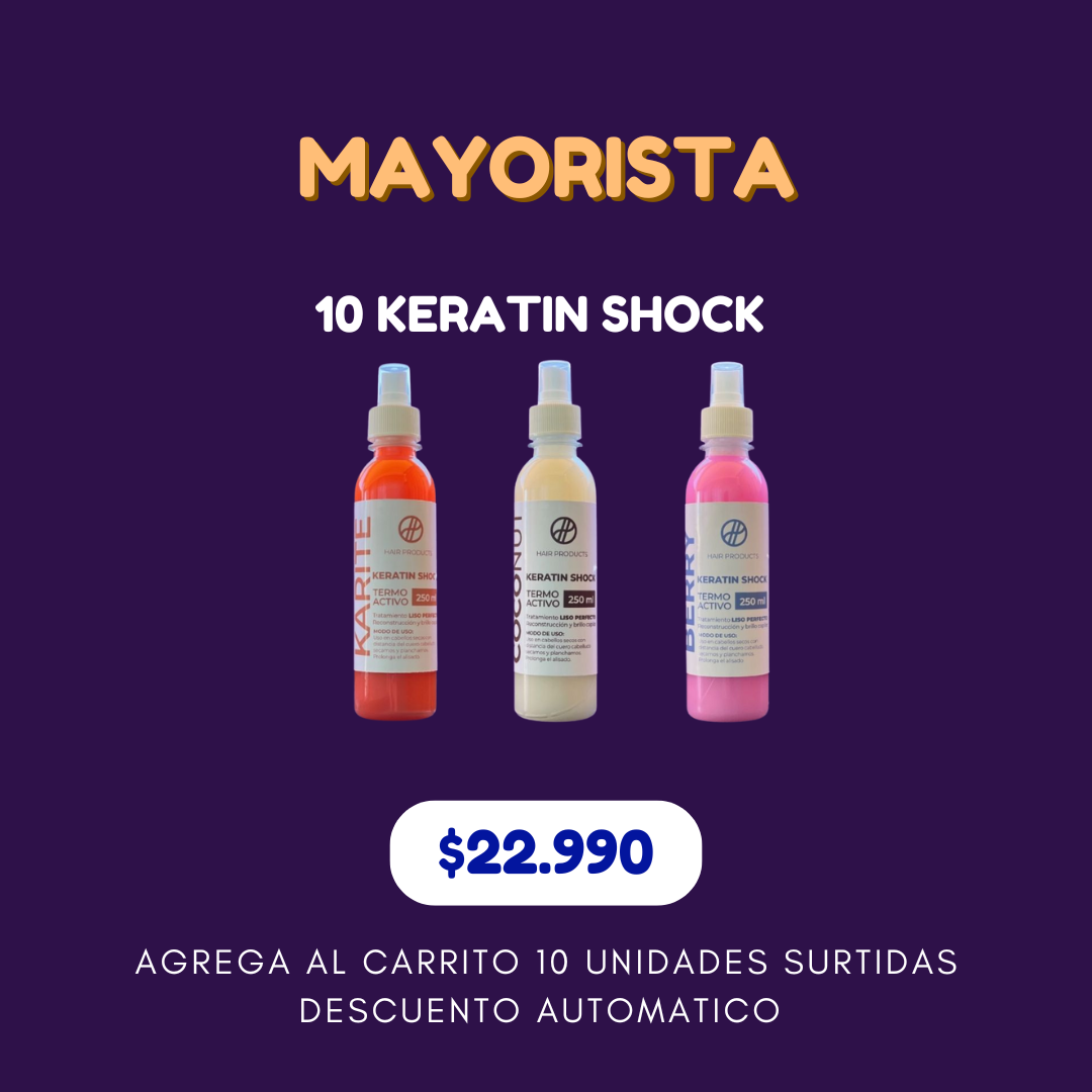 10 Keratin Shock surtidos 250ml