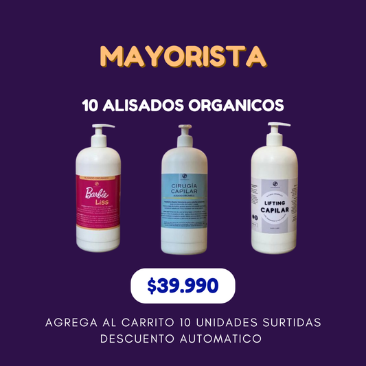 10 Alisados Orgánicos Surtidos 1 L