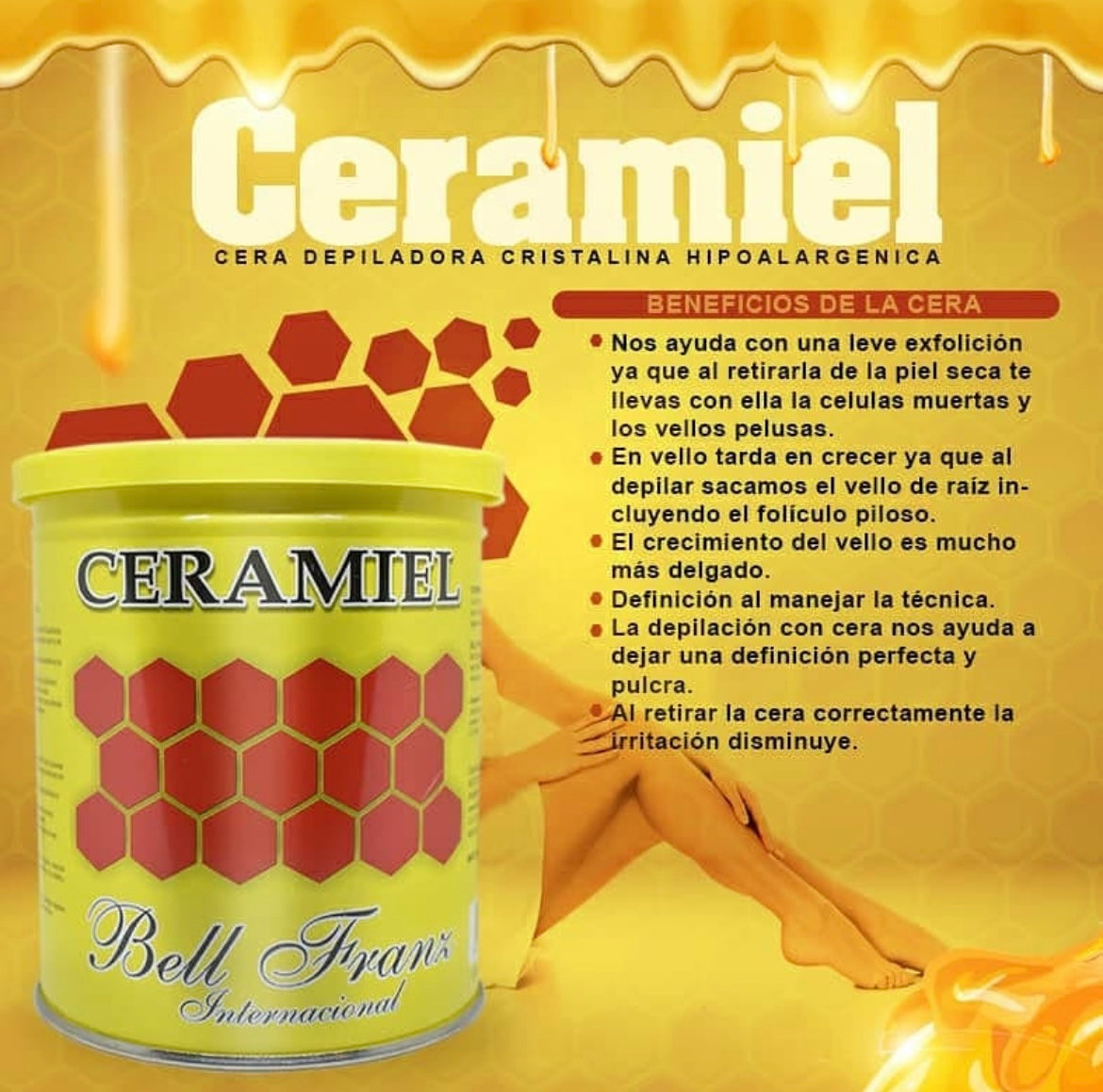 Ceramiel Depilatoria 240gr - Bell Franz