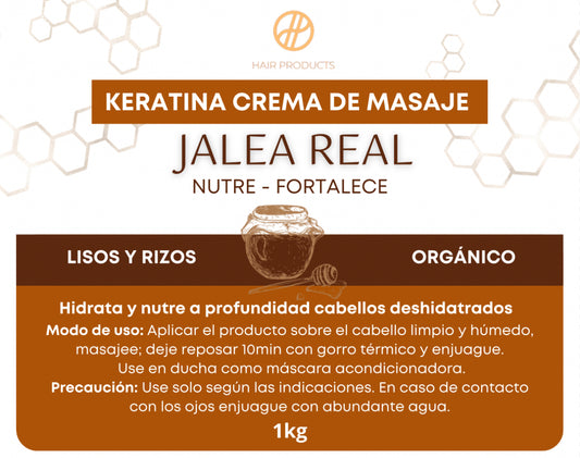 Keratina crema de masaje de Jalea Real 1kg