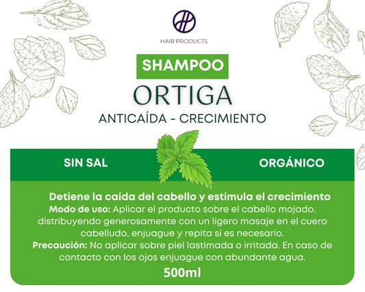 Shampoo sin sal de Ortiga