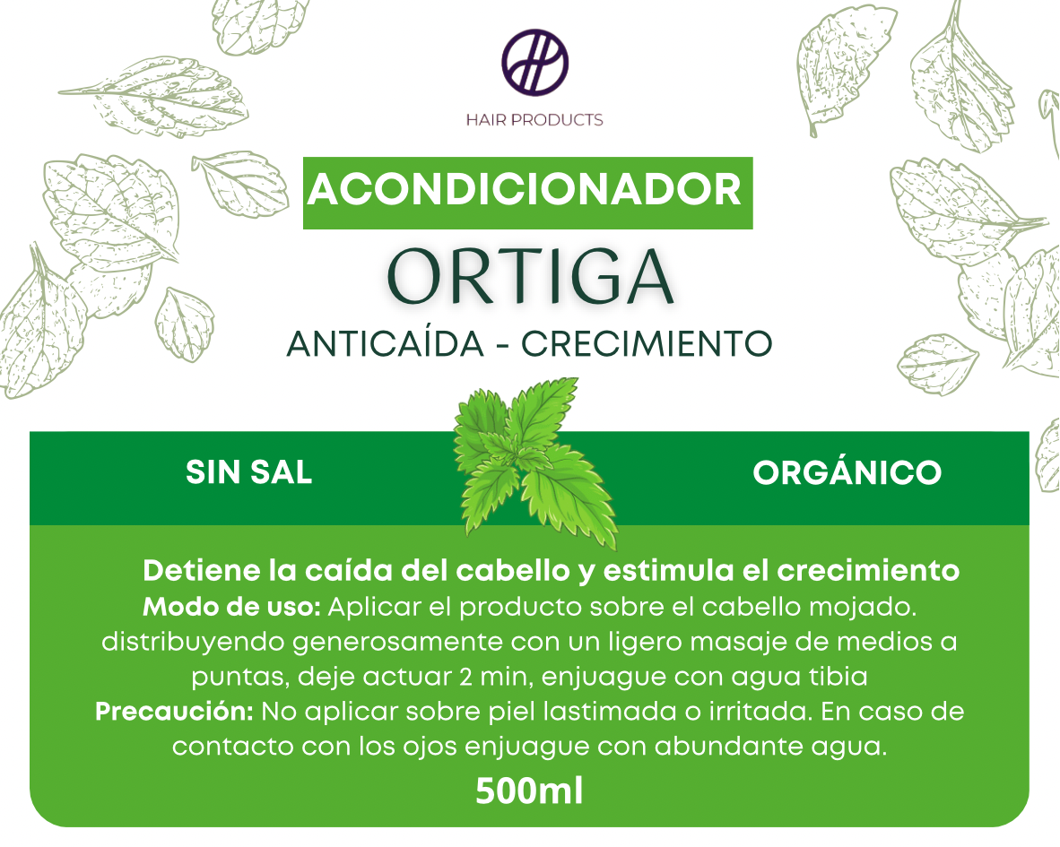 Acondicionador sin sal Ortiga