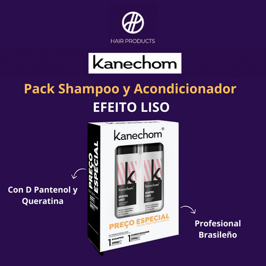 Pack Shampoo y Acondicionador Efeito Liso