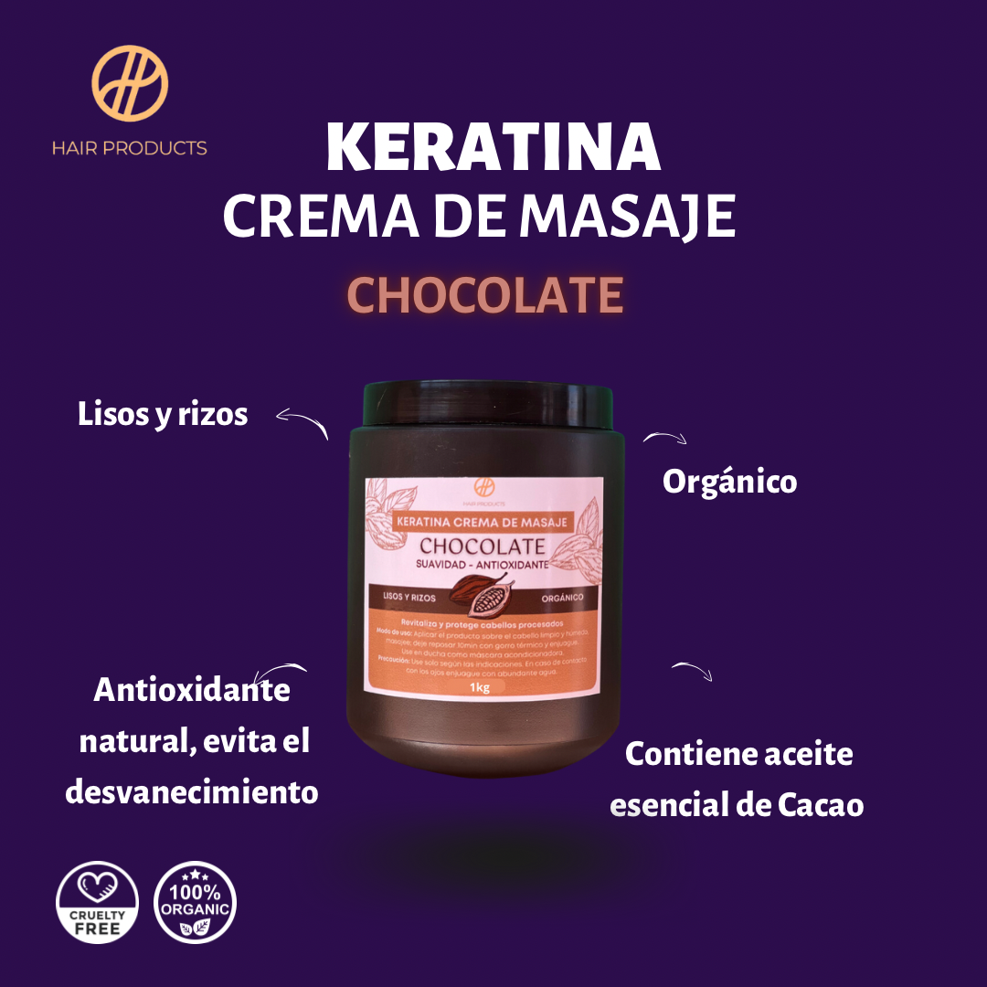 Keratina crema de masaje Chocolate 1kg