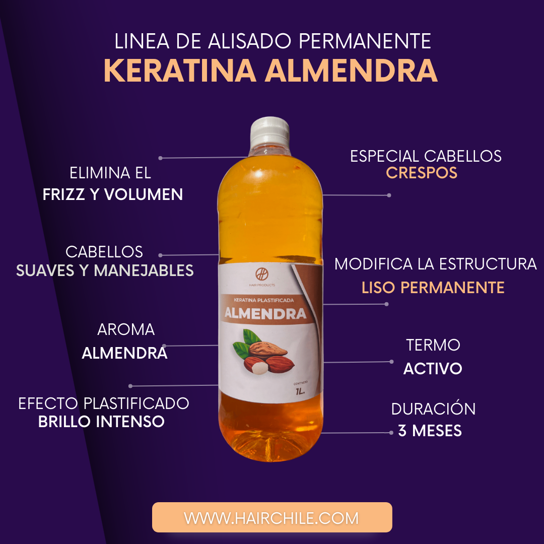 Keratina Plastificada Almendra 1L