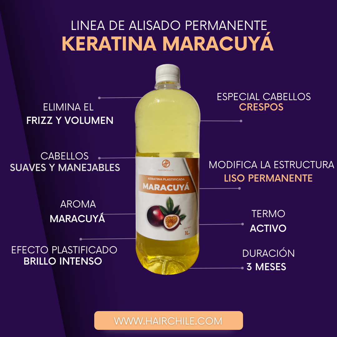 Keratina Plastificada Maracuya 1L