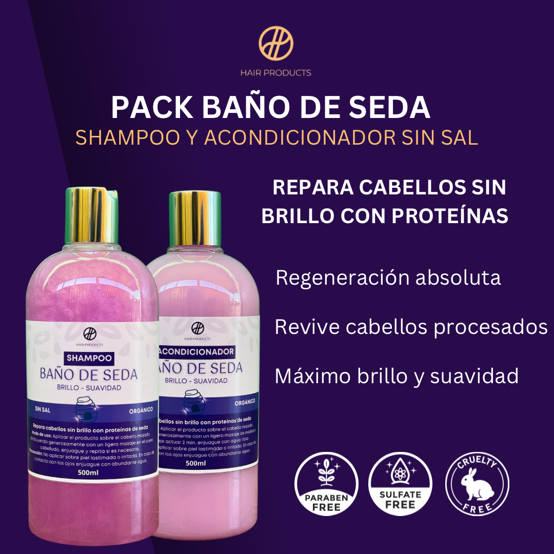 Shampoo sin sal de Baño de seda