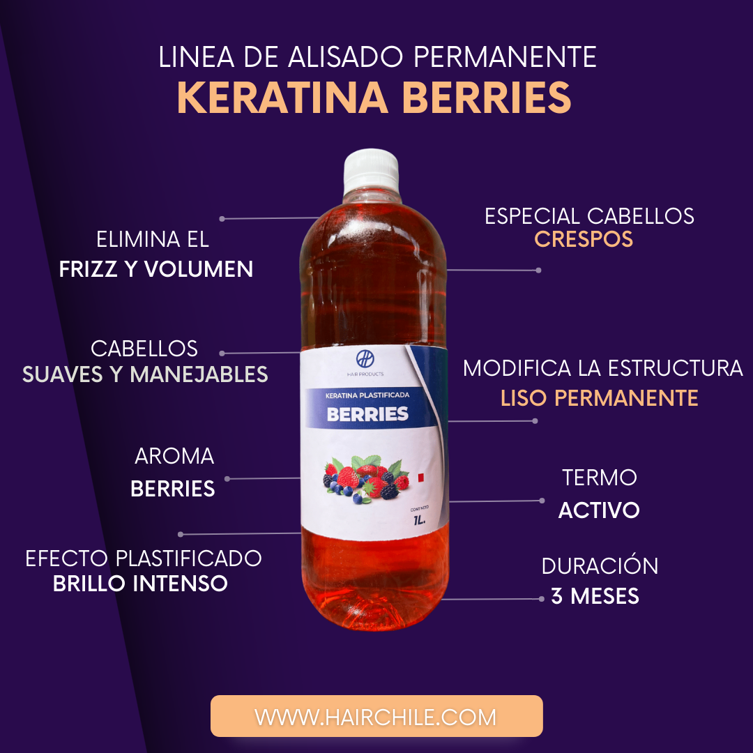 Keratina Plastificada Berries 1L