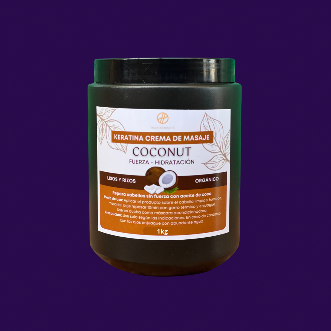 Keratina crema de masaje de Coconut 1kg