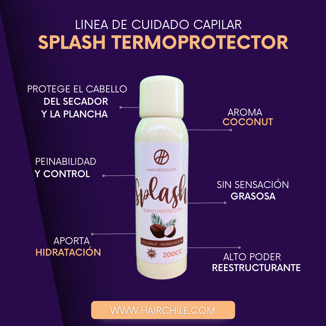 Termoprotector splash coconut